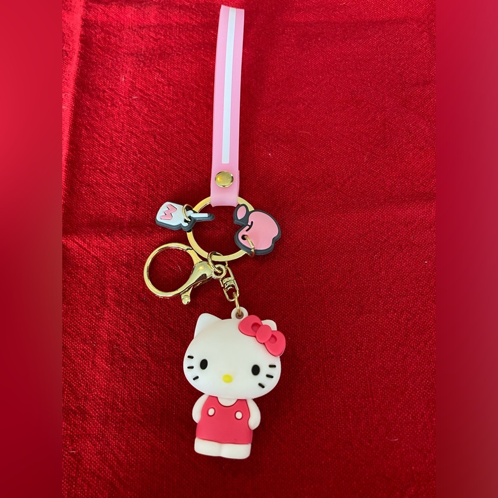 NWOT hello Kitty bag charm, keychain, wristlet. 8 inches long.